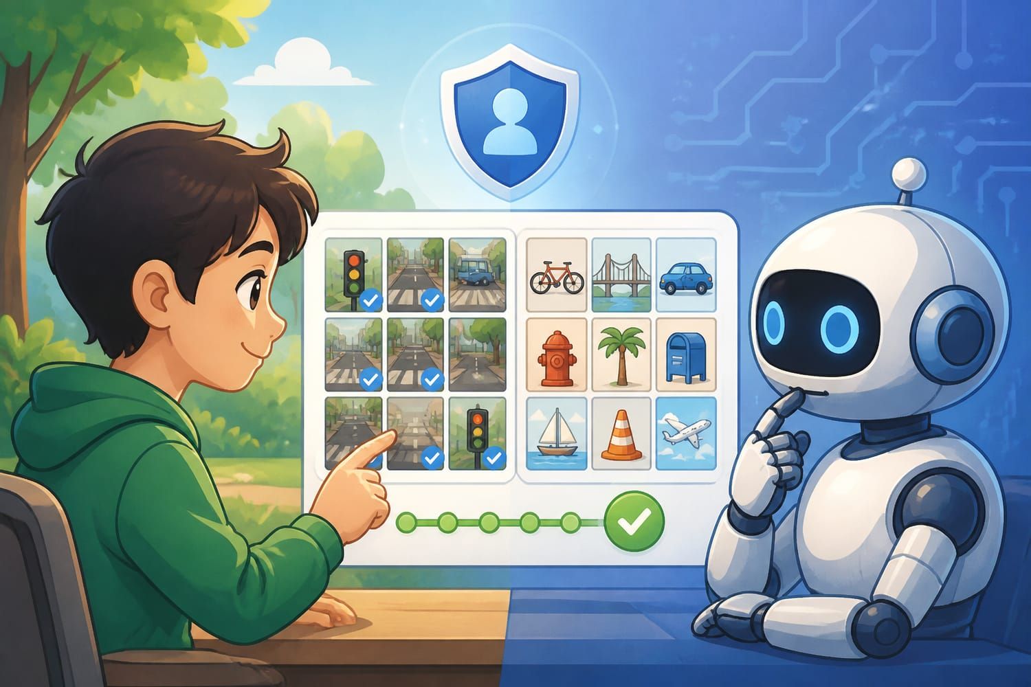 Explain it: How Do CAPTCHA Tests Tell Humans From Bots?