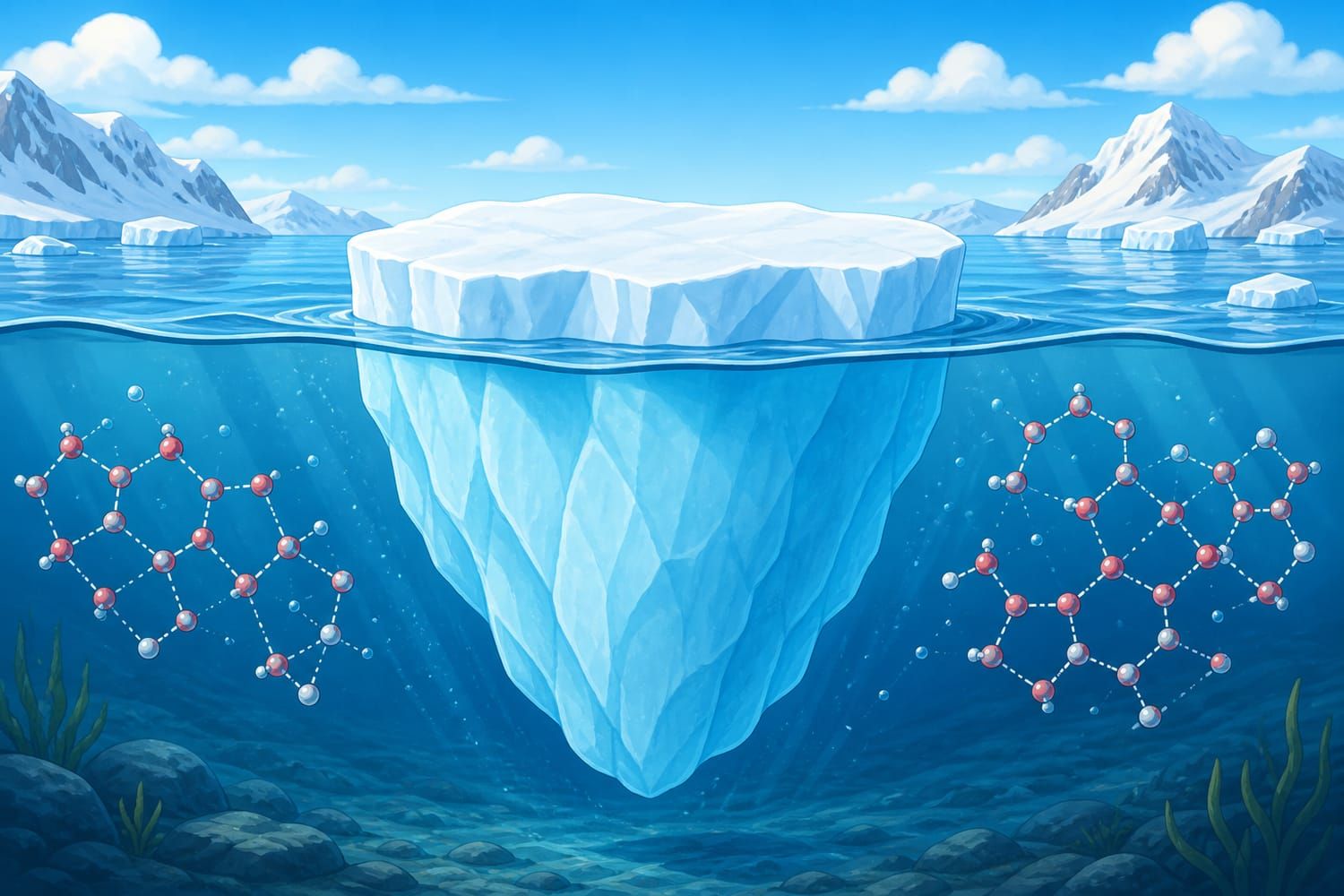 Explain it: Why Does Ice Float on Water?