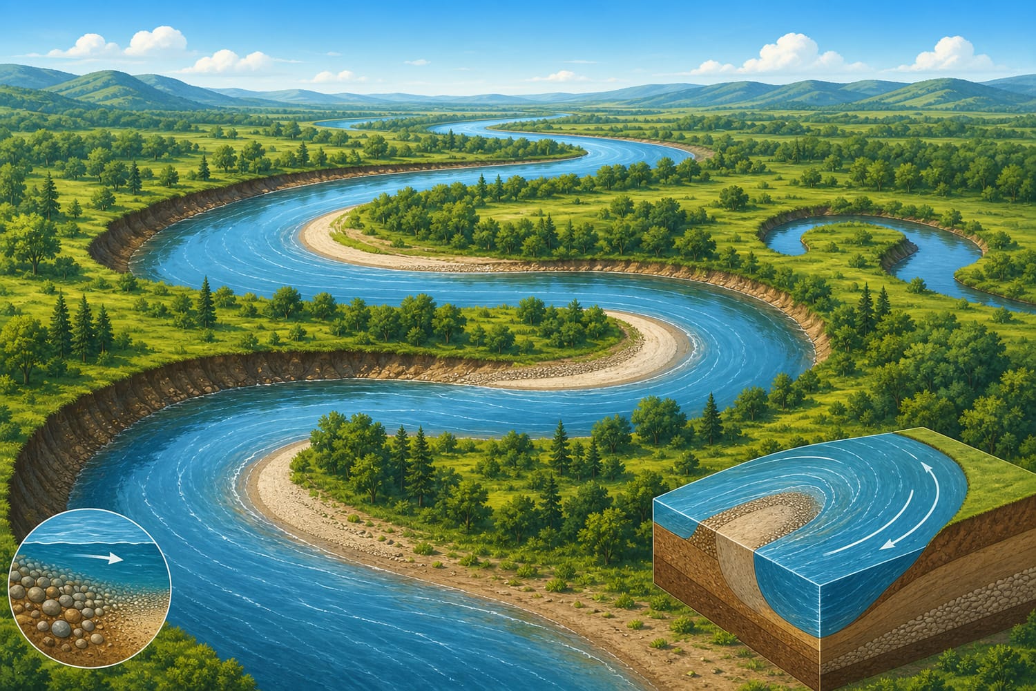 Explain it: Why Do Rivers Curve and Meander?